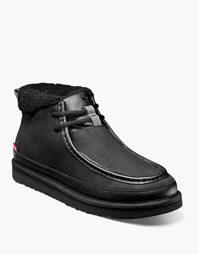 Cosmo Moc Toe Chukka Boot in Black for $110.00