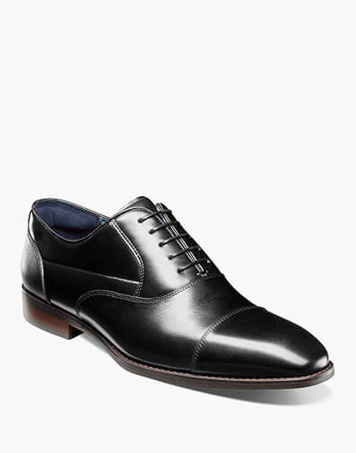 Kallum Cap Toe Oxford in Black for $$155.00