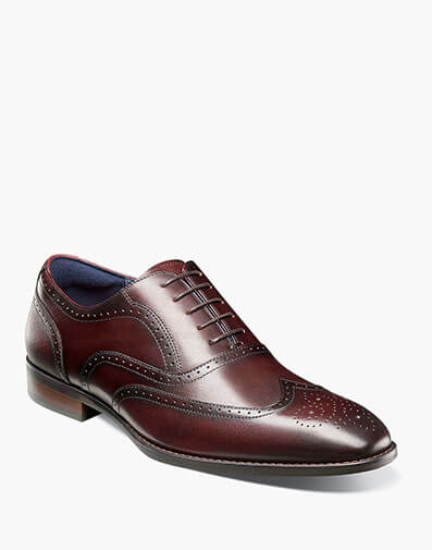 Kaine Wingtip Oxford Burgundy