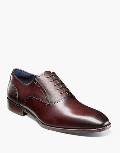 Kalvin Plain Toe Oxford in Burgundy for $$155.00