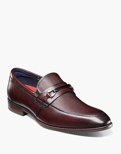 Kaylor Moc Toe Bit Slip On Burgundy