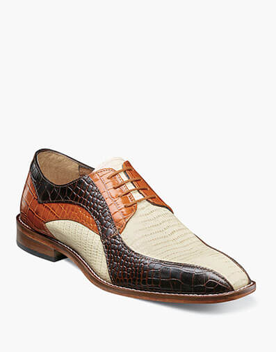 Turano Bike Toe Oxford  in Brown Multi for $$180.00