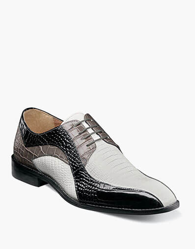 Turano Bike Toe Oxford  in Black Multi for $$180.00