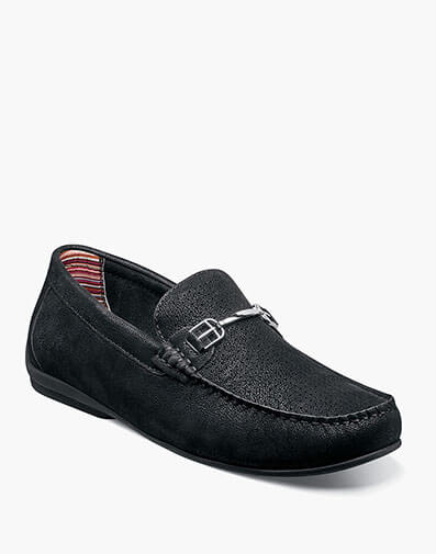 Corley Moc Toe Bit Slip On Black