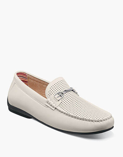 Corley Moc Toe Bit Slip On in White for $$90.00