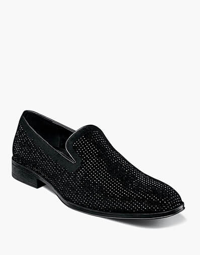 Suave Rhinestone Slip On Black