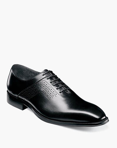 Halloway Plain Toe Oxford in Black for $$175.00