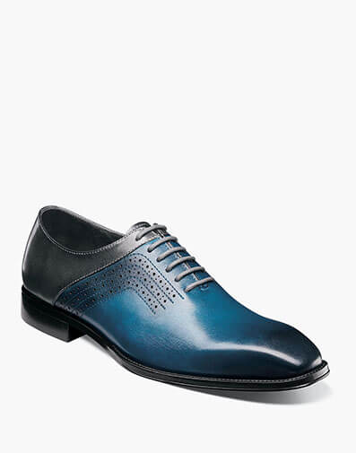 Halloway Plain Toe Oxford in Blue Multi for $$175.00