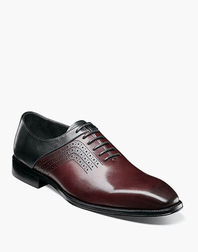 Halloway Plain Toe Oxford in Burgundy Multi for $$175.00