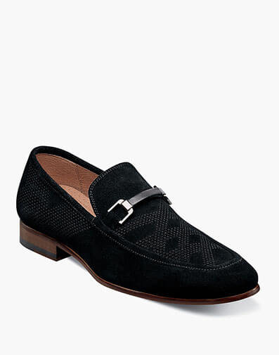 Wydell Moc Toe Bit Slip On in Black Suede for $$140.00