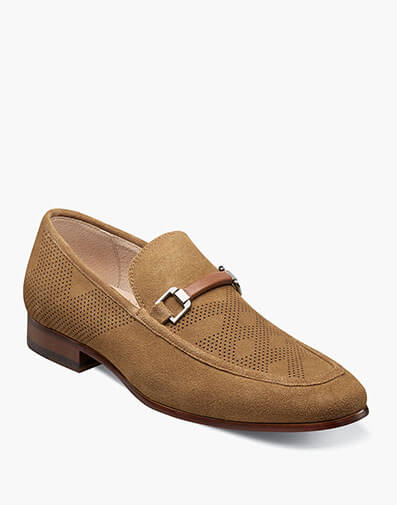 Wydell Moc Toe Bit Slip On in Tan Suede for $$140.00