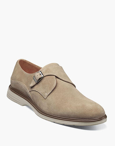 Taylen Plain Toe Monk Strap in Sandstone for $$99.90