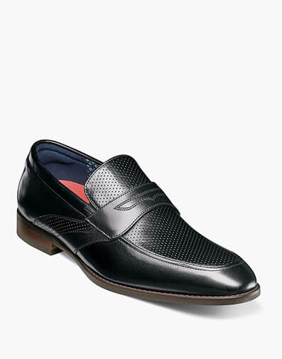 Karnes Moc Toe Penny Slip On in Black for $$119.99