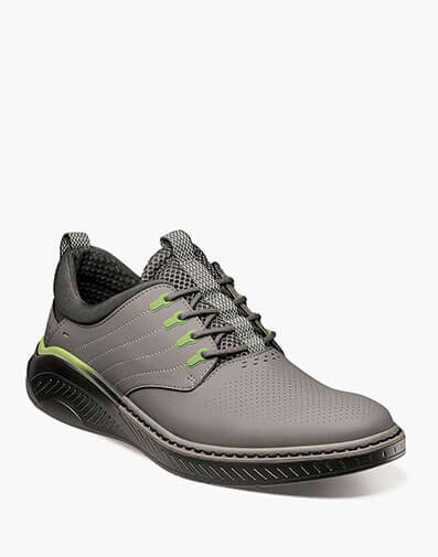 Barna Plain Toe Lace Up Gray