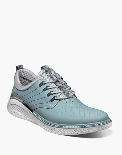 Barna Plain Toe Lace Up Light Blue