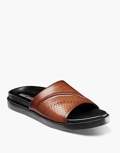 Monterey Slide Sandal in Cognac for $80.00
