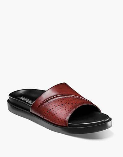 Monterey Slide Sandal in Burgundy for $$80.00