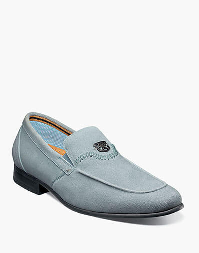 Quincy Moc Toe Bit Slip On Light Blue