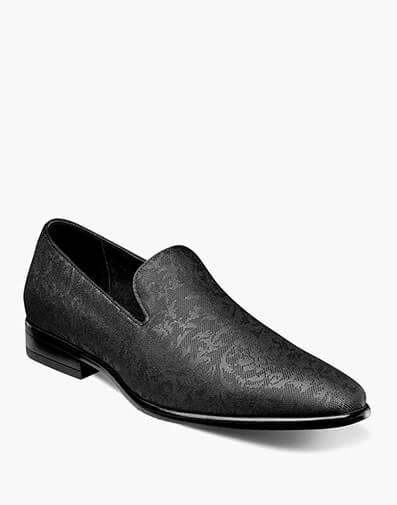 Savino Plain Toe Slip On in Black for $$110.00