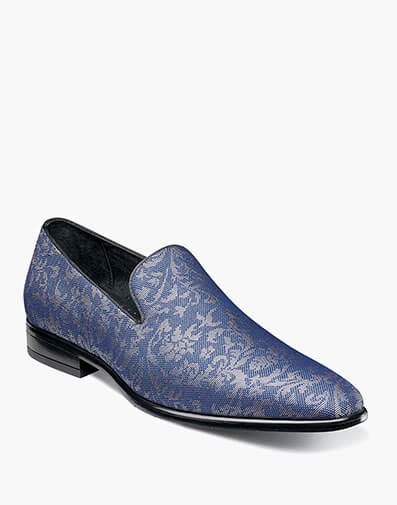 Savino Plain Toe Slip On Blue Multi