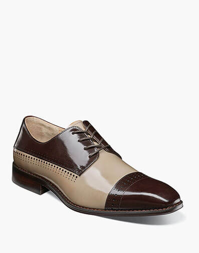 Cabot Cap Toe Oxford in Brown Multi for $$180.00