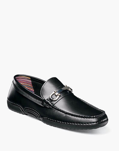 Delano Moc Toe Bit Slip On in Black for $$90.00