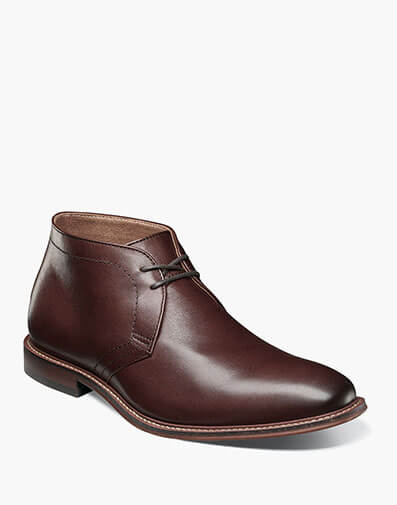 Martindale Plain Toe Chukka Boot in Bordeaux for $$180.00