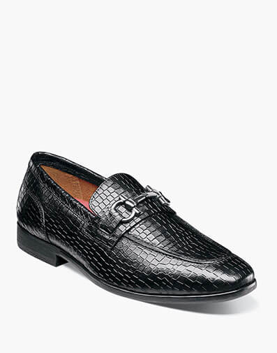 Feronte Moc Toe Bit Slip On in Black for $$155.00