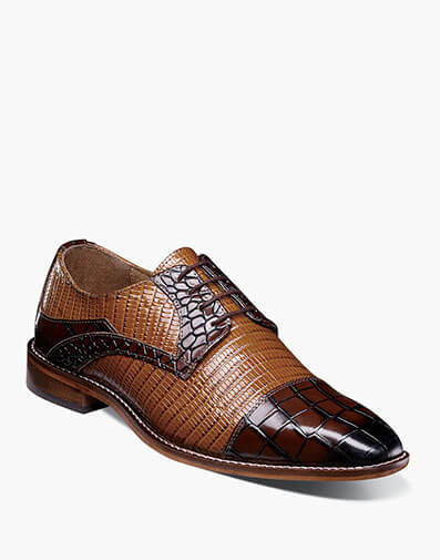 Tedesco Cap Toe Oxford in Brown Multi for $$140.00