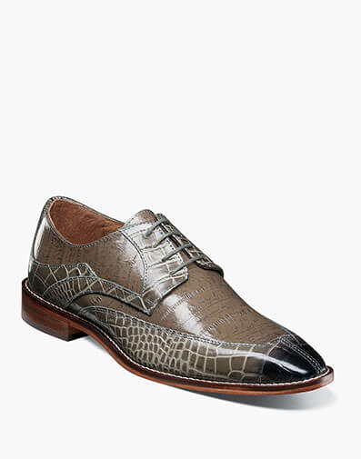 Trubiano Moc Toe Oxford in Gray for $$140.00