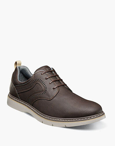 Stride Plain Toe Lace Up in Brown for $$130.00