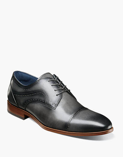 Bryant Cap Toe Oxford in Gray for $$175.00