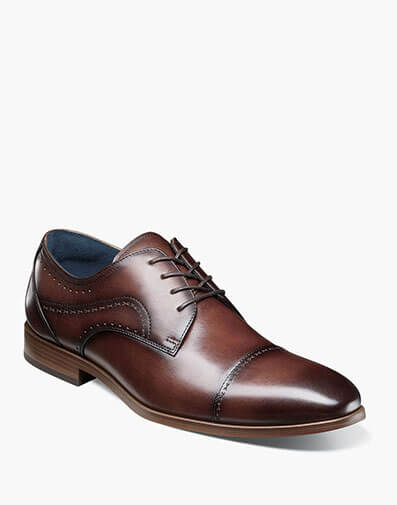 Bryant Cap Toe Oxford in Brown for $$175.00