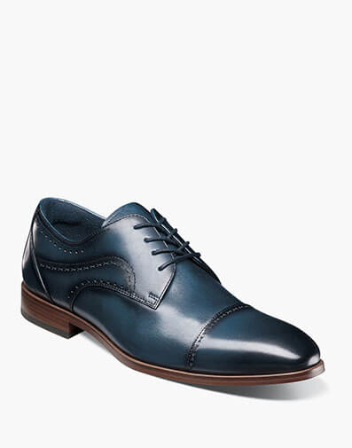 Bryant Cap Toe Oxford in Navy for $$175.00