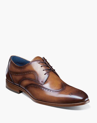 Brayden Wingtip Oxford in Tan for $$175.00