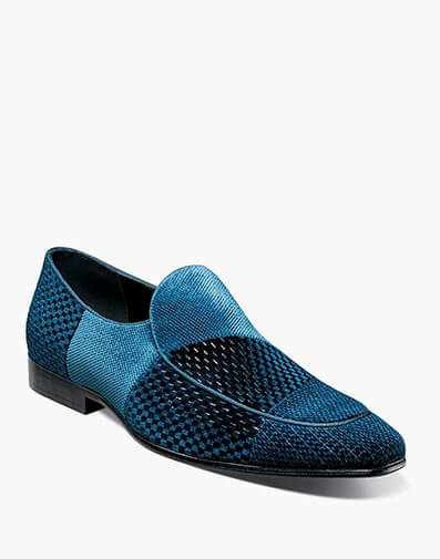 Shapshaw Velour Moc Toe Slip On in Teal for $$110.00