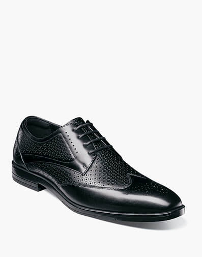 Asher Wingtip Lace Up in Black for $$150.00