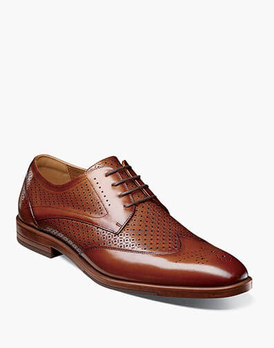 Asher Wingtip Lace Up in Cognac for $$150.00