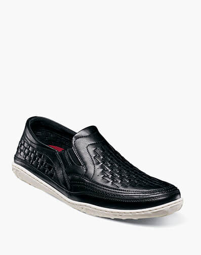 Ithaca Moc Toe Slip On Black