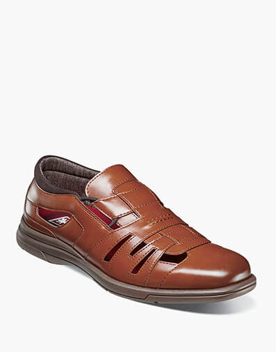 Scobel Closed Toe Fisherman Sandal in Cognac for $$90.00