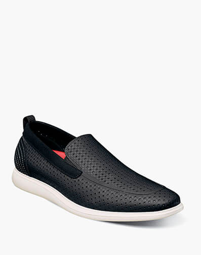 Remy Moc Toe Perf Slip On in Black for $$100.00