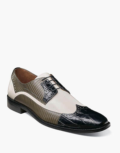 Gallinari Wingtip Lace Up in Black Multi for $$145.00