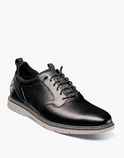 Sync Plain Toe Elastic Lace Up in Black for $$150.00