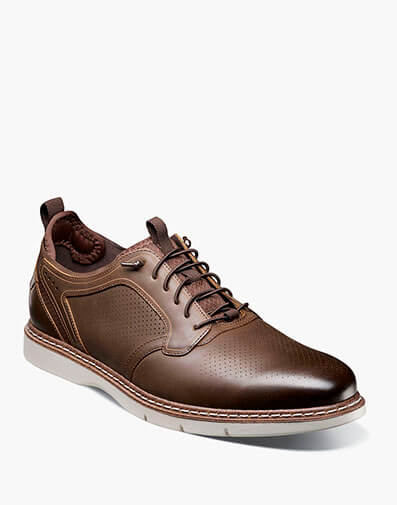 Sync Plain Toe Elastic Lace Up in Brown CH for $$150.00