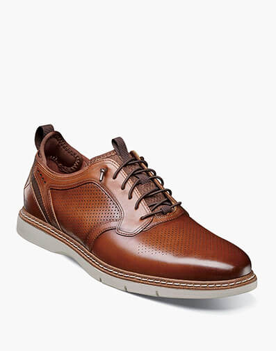 Sync Plain Toe Elastic Lace Up in Cognac for $$150.00