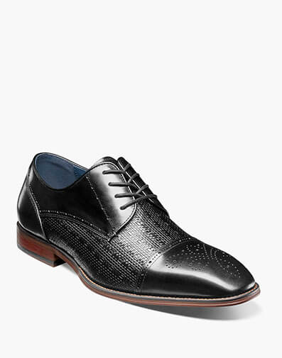 Silsbury Cap Toe Oxford Black