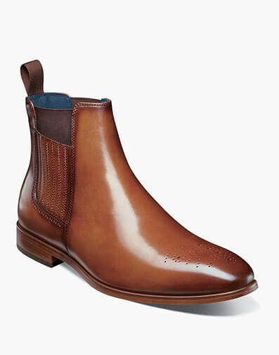 Bradley Plain Toe Chelsea Boot in Tan for $$190.00