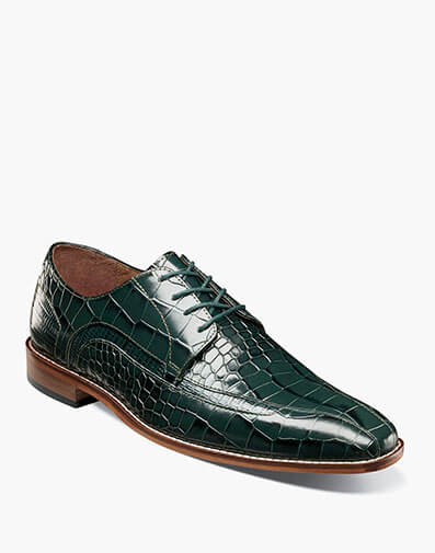 Gabardo Bike Toe Oxford in Green for $$150.00