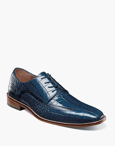 Gabardo Bike Toe Oxford in Blue for $$150.00