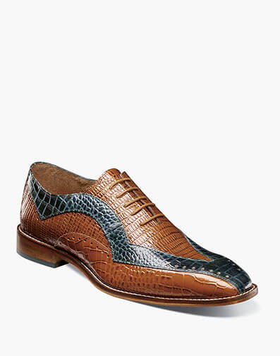 Tallero V-Tip Oxford in Tan Multi for $$150.00